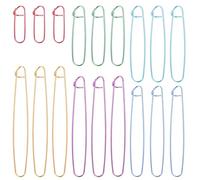 Molain 18 supporti per punto a maglia, in alluminio colorato, per cucito, uncinetto, accessori