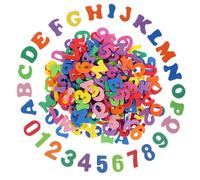 Molain 260 adesivi con lettere e numeri, in schiuma, autoadesivi, dalla A alla Z, in colori assortiti, per fai da te, scrapbooking, progetti scolastici per bambini, decorazioni per feste