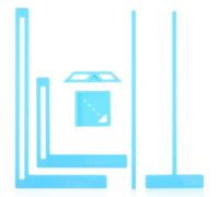 Molain 6 strumenti per rilegare libri, per principianti, kit completo di stencil e guida per realizzare quaderni, calendari, diario spazzatura, manuale (blu)