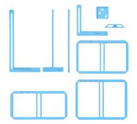 Molain 9 strumenti per rilegare libri, facile strumento per scrapbooking, kit completo di stencil e guida per taglierina, con righello angolare, distanziatore e divisore per quaderni, calendari