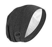 Molain Cappello di Sonno del Cofano del Raso della Copertura dei Capelli del Cofano Foderato del Raso del Beanie di Notte del Cappello di Sonno Regolabile del Beanie di Sonno del Seta Grey L