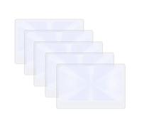 Molain Lente d'ingrandimento tascabile 3X, 5 pezzi, portatile, per carte di credito, portafogli, gioielli, aiuto per la lettura