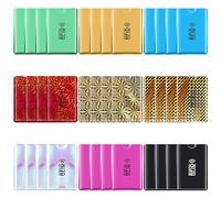 Molain Porta carte RFID colorato, maniche con blocco RFID per carte di credito, set di custodie per carte d'identità RFID per donne e uomini, 36 pezzi, 3.6 x 2.5 inch
