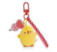 Molang 62777 - Grazioso Ciondolo per Borse a Forma di Piu Piu in Tessuto Peluche, Portachiavi per Borsa, Zaino e Auto, 4 cm, Giallo