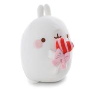 Molang 62779 - Morbido Peluche con Lecca-Lecca, per Coccole e Giochi, per Bambini e Adulti, Fantastica Idea Regalo, 12 cm, Bianco