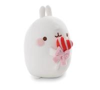 Molang 62782 - Morbido Peluche con Lecca-Lecca, in Confezione Regalo, per Coccole e Giochi, per Bambini e Adulti, Fantastica Idea Regalo, 16 cm, Bianco