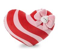Molang 62789 - Morbido Cuscino in Peluche a Forma di Cuore, da coccolare, per Bambini e Adulti, per casa, Asilo o in Viaggio, 32 x 26 cm, Rosa