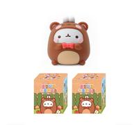 MOLANG and Animal Friends Serie Blind Box Action Figure Mystery Box Carino giocattolo casuale regalo di compleanno Natale giocattolo da collezione per decorazioni da desktop (2 confezioni)