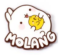 Molang and Piu Piu Logo pin badge The Carat Shop