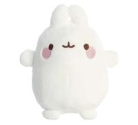 Molang, Peluche 12,5 cm Coniglio Kawaii Ultra-Morbido in Poliestere, Bianco