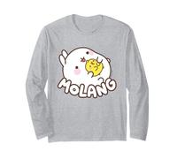 Molang Piu Piu Abbraccio Carino Anime Coniglio Maglia a Manica