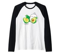 Molang & Piu Piu Avocado Anime Coniglio Maglia con Maniche Raglan