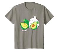 Molang & Piu Piu Avocados Anime Coniglio Bambini Maglietta