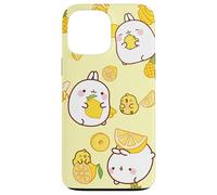 Molang Piu Piu Carino Bunny Pulcino Giallo Pastello Frutta Divertimento Custodia per iPhone 13 Pro Max