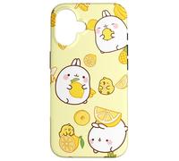 Molang Piu Piu Carino Bunny Pulcino Giallo Pastello Frutta Divertimento Custodia per iPhone 16
