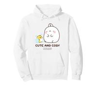 Molang & Piu Piu Carino E Accogliente Anime Felpa con Cappuccio