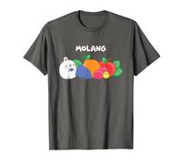 Molang & Piu Piu Mangiare Frutta Carino Anime Maglietta