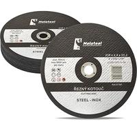 Molatool Dischi da taglio standard 230 x 2,5 x 22,2 mm, 10 pezzi per metallo, acciaio, acciaio inossidabile, confezione da 10 pezzi per smerigliatrice angolare