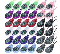 Molbory - 36 Pezzi Mini Bussola di Sopravvivenza Multicolore Mini Bussola su Corda per Campeggio, Escursionismo, Kit di Emergenza per Bambini e Adulti