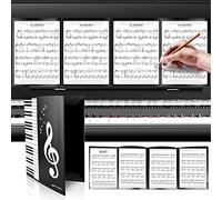 Molbory Cartella portadocumenti pieghevole a 6 lati, raccoglitore per spartiti musicali, formato A4, raccoglitore per spartiti musicali, formato A4, cartella per file musicali, cartelle per concerti