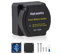 Molbory Relè di separazione della batteria 12 V/140 A BSR completamente automatico, doppio separatore della batteria, Voltage Sensitive Relay per auto, camper, barca