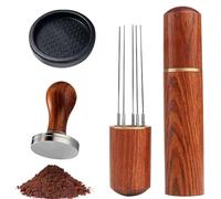 Molbory Tamper per caffè da 51 mm, set di tamper per espresso, in acciaio inox 304, tappetino per caffè e amanti del caffè