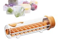 Mold - Ice Tray with Lid | 18 Compartments Twisted Icê Maker Tray | IceMold | Icê Mold with Lid for Freezer | 18 Grids Mould Reusable Rotating Gadgets for Coffee Chilling Drinks Juice