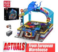 Mold King 11018 Parco divertimenti Giocattoli I Paraurti motorizzati Barche Building Block Assemblaggio Montagne russe Mattoni Regalo di Natale per bambini Original Box Packing