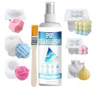 Mold Release Spray - 100 mlFast-Drying Lubricant Agent, Epoxy Release Agent | Clear Silicone Mist for Candle Soap Making Concrete Plaster Casting Home Workshop Garage Craft Room Studio DIY Resin Art