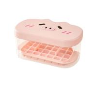 Mold - Storage Bin Ice Tray, Set 24 Slot Easy Release Design with Cover Lid Reusable Silicone Material for Drink Cooling Multi Use Freezer Tray for Whiskey Juice Soda Cocktail