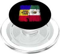 Moldavia Messico Mezza bandiera Moldava Mexican Heritage PopSockets PopGrip per MagSafe