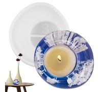 Moldes Para Portavelas De Resina - Molde Decorativo, Diseño Antiadherente, Multifuncional | Molde De Piedra Irregular Con Silicona Duradera, Artesanía En Resina Para Velas De Té,