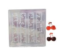 Moldes para uñas, Modello di strumenti for la progettazione nail art in silicone 3D, stampo for manicure a forma ciliegia