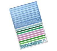 Moldes para uñas, Stampi for nail art 3D in silicone multicolore for modelli in rilievo(E)