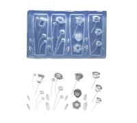 Moldes para uñas, Stampo in silicone for nail art a tema floreale multicolore(F)