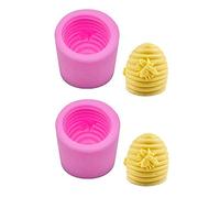 MoldFun Confezione da 2 stampi in silicone a forma di ape per sapone fatto a mano, decorazioni per torte, caramelle, cioccolato, candele, resina, cera pastelli, argilla polimerica