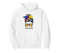 Moldovan Girl Moldovan Heritage Moldova Flag Felpa con Cappuccio