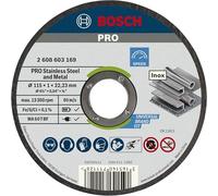 BOSCH 2608603254 MOLE DISCHI ABRASIVI 115X1 mm PER ACCIAIO INOX PZ.10 DISCO ABR