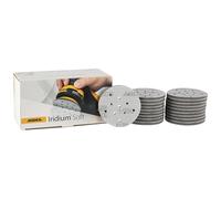 Mole abrasive morbide Iridium Soft Ø 77 mm/grana P1000 / a strappo Multifit / 20 pezzi/abrasivo a base di schiuma per levigatura a secco di precisione, levigatura di vernici trasparenti, finitura