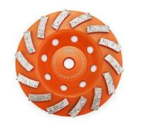 Mole abrasive per calcestruzzo e muratura, BGTEC 1 pezzo 125 mm Disco diamantato 14 segmenti diamantati turbo con albero M14