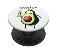 Mole Day Avocado Chimica 6.022x10^23 PopSockets PopGrip Adesivo