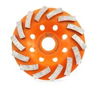 Mole diamantate da 115 mm, BGTEC 14 segmenti Turbo Row Mola a tazza per smerigliatrice lucidatura e pulizia marmo calcestruzzo muratura, 1pc