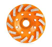 Mole diamantate da 125 mm, BGTEC 14 segmenti Turbo Row Mola a tazza per smerigliatrice lucidatura e pulizia marmo calcestruzzo muratura, 1pc