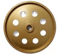 Mole diamantate, Mola abrasiva grande brasata in ghisa diamantata Ghisa sferoidale grigia parallela Disco abrasivo Plum(150 * 25 * 32 * 5)