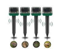 Mole Repellent, Ultrasonic Mole Repellent 4PCS, Solar Repellent for Anti Mole,, for Anti Gopher, Snake, Mole, Cockroach