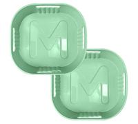 Moleath Accessori Friggitrice ad Aria in Silicone, 2 Pezzi Teglie Cestino Friggitrice ad Aria adatti per Philips Essential Airfryer 4,1L, Contenitori Riutilizzabile Quadrato