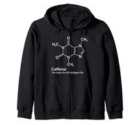 Molecola di Caffeina Chimica Tazza di Caffè Felpa con Cappuccio