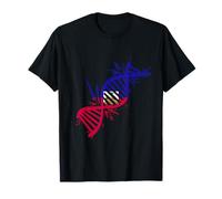 Molecola di DNA della bandiera di Haiti Radici haitiane Orgoglio haitiano Maglietta