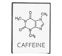 Molecola pin: caffeina e dopamina smalto spilla, Klein, Metallo non prezioso