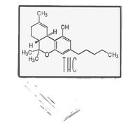 Molecola pin: caffeina e dopamina smalto spilla, Klein, Metallo non prezioso